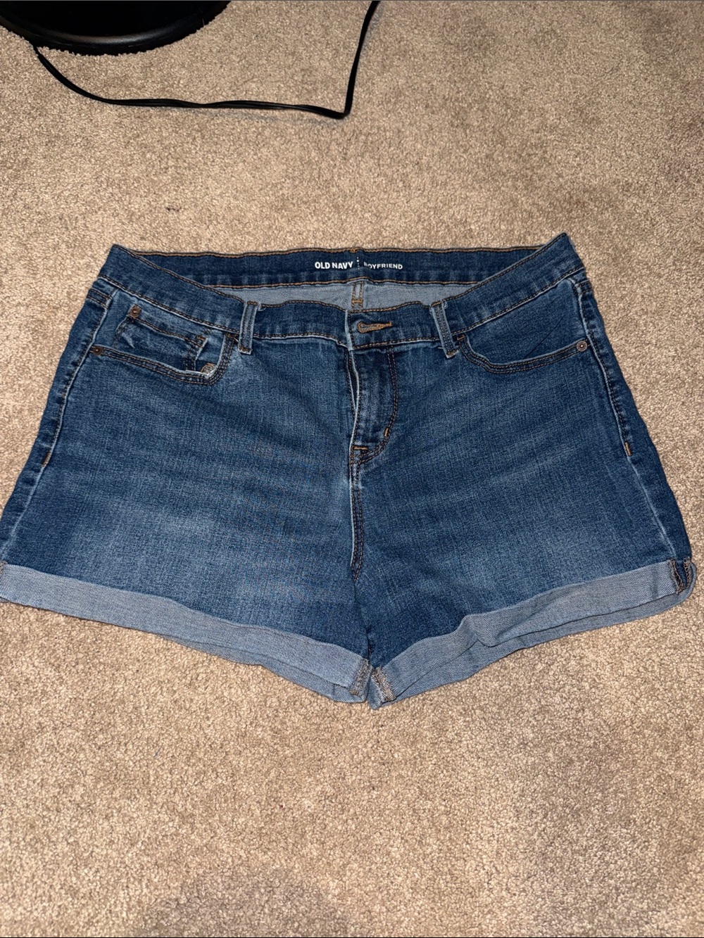 Old Navy Blue Denim Roll-Cuff Women’s Shorts